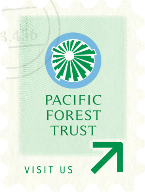 Pacific forest trust logo stamp